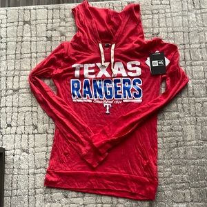 Texas rangers genuine merchandise hooded long sleeve